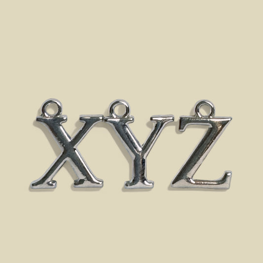 Silver Alphabet Charm