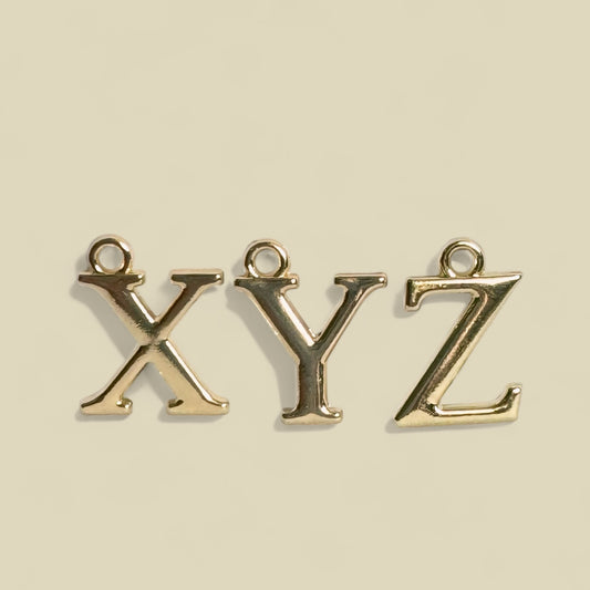 Gold Alphabet Charm